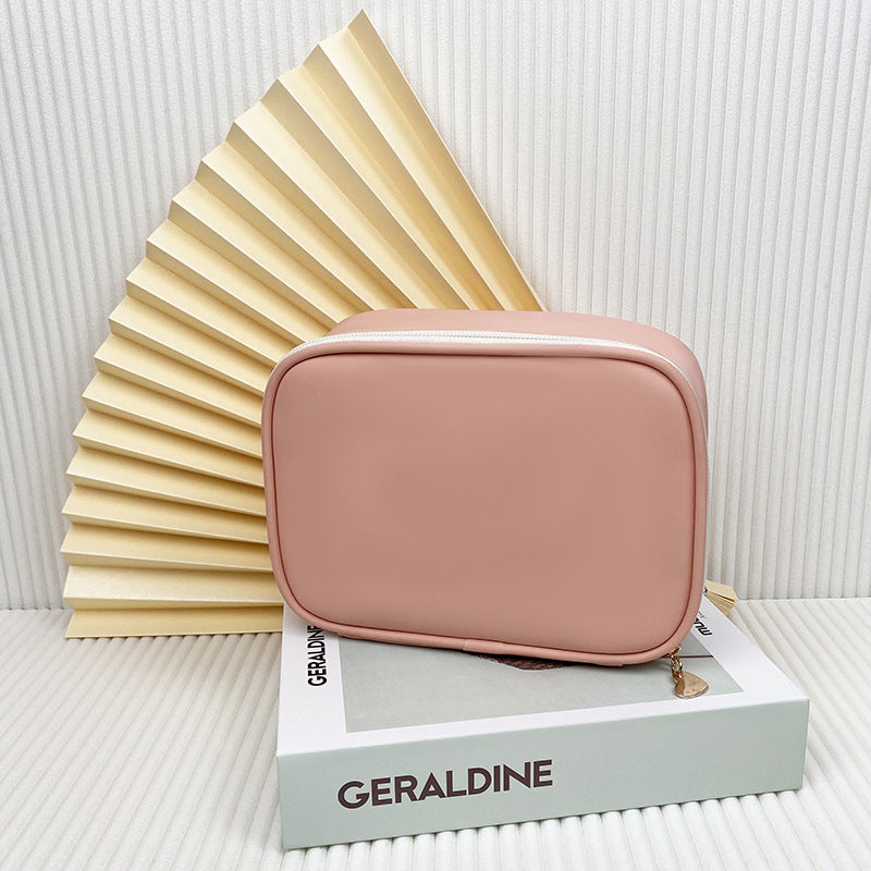 Small PU Leather Travel Makeup Organizer for Women