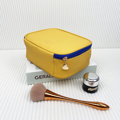 Small PU Leather Travel Makeup Organizer for Women